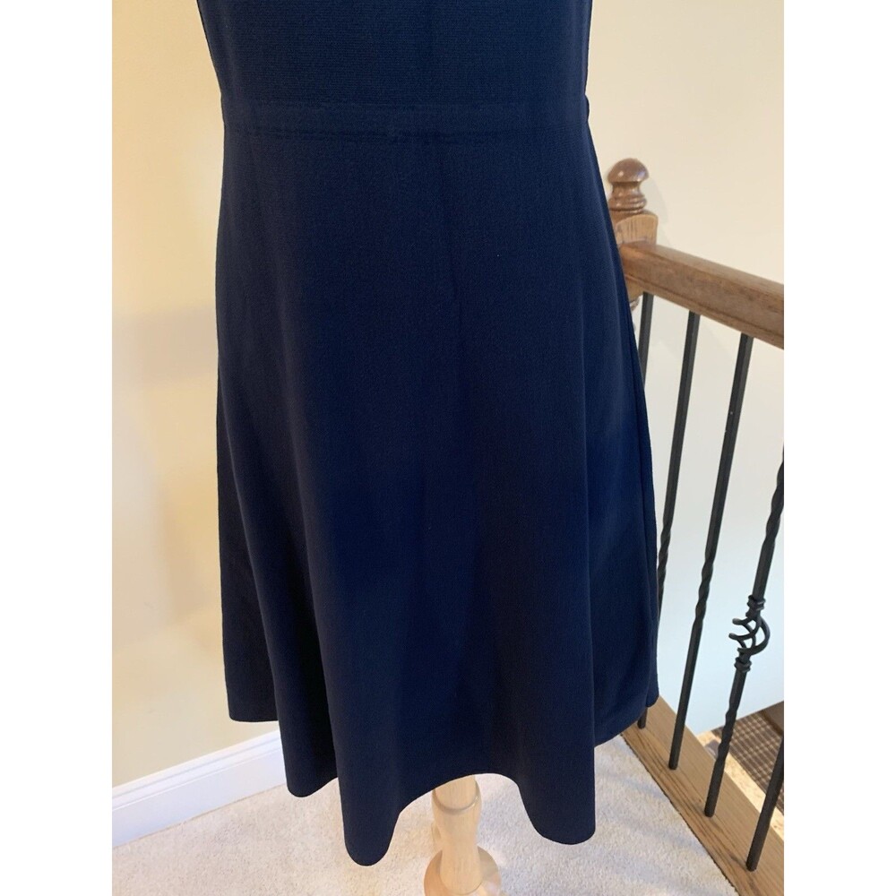 Banana Republic Knit Fit-and-Flare Sweater Dress Navy Blue Sz XS - Picture 3 of 5